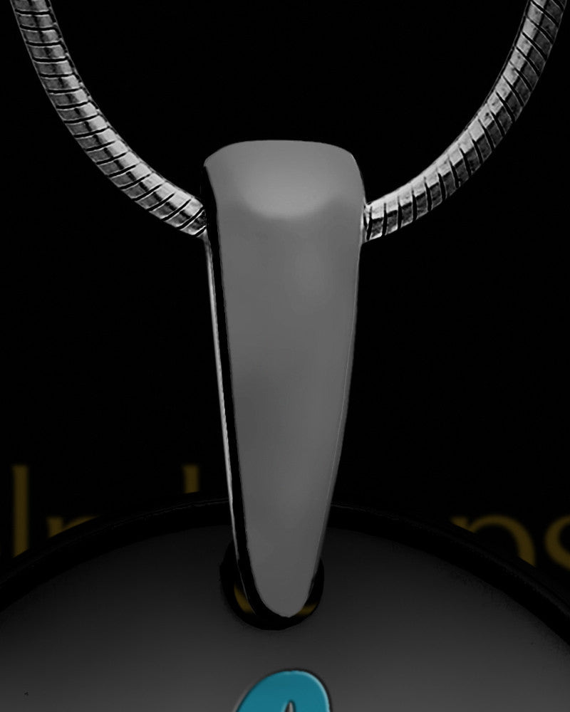 Celia Round Initial Black Finish Ash Jewelry