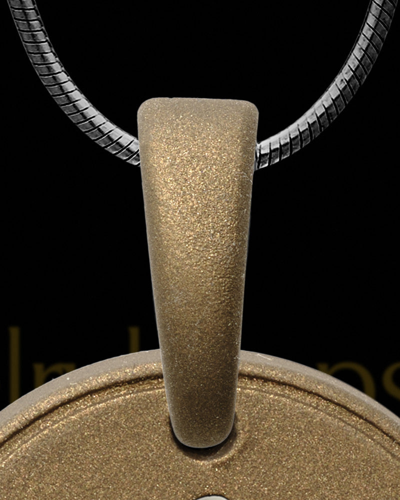 Waverly Round Initial Bronze Finish Ash Jewelry