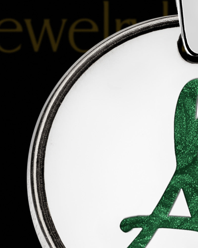 Alderson Round Initial Silver Ash Jewelry