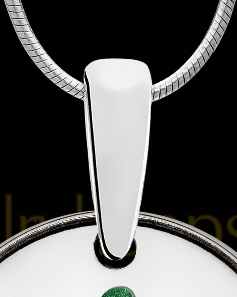 Alderson Round Initial Silver Ash Jewelry