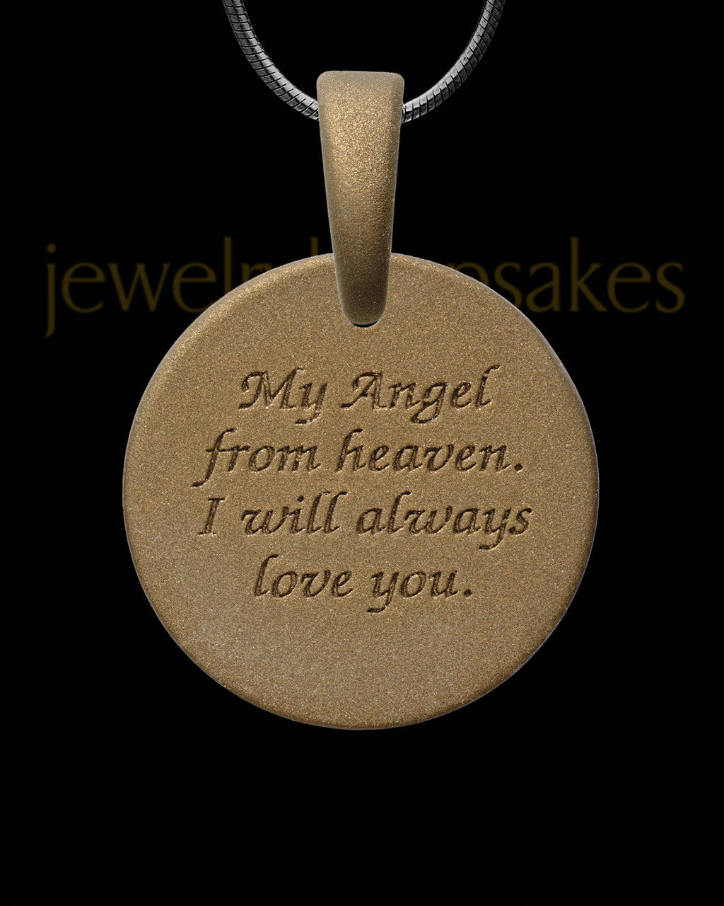 Tiny Toes Round Bronze Finish with Black Blaze Opal Ash Jewelry