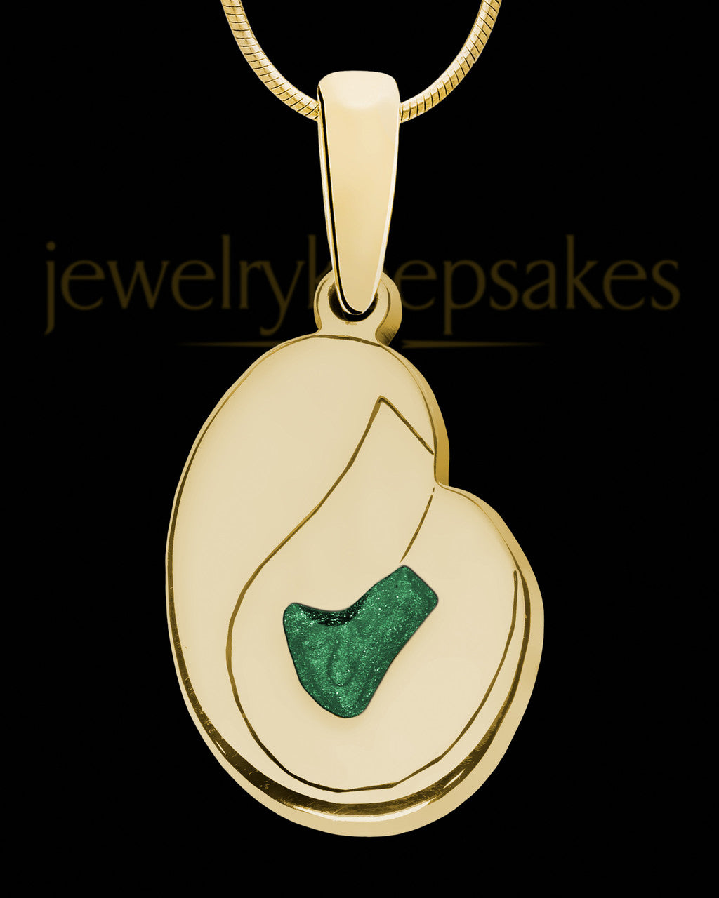 Solid 14K Gold Together Forever with Olive Ash Jewelry