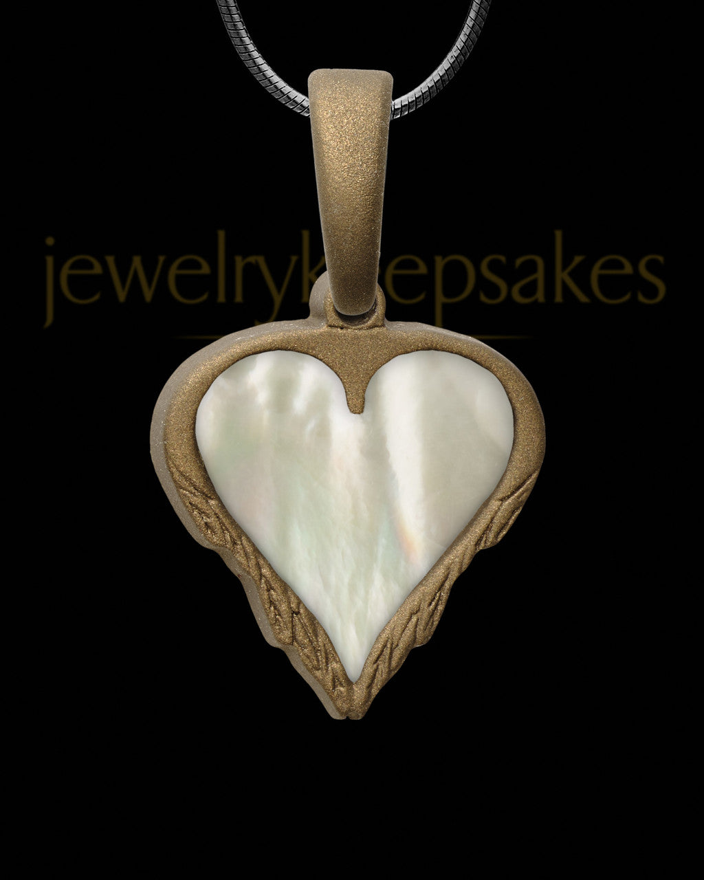 Monterey Heart Bronze Finish Ash Jewelry