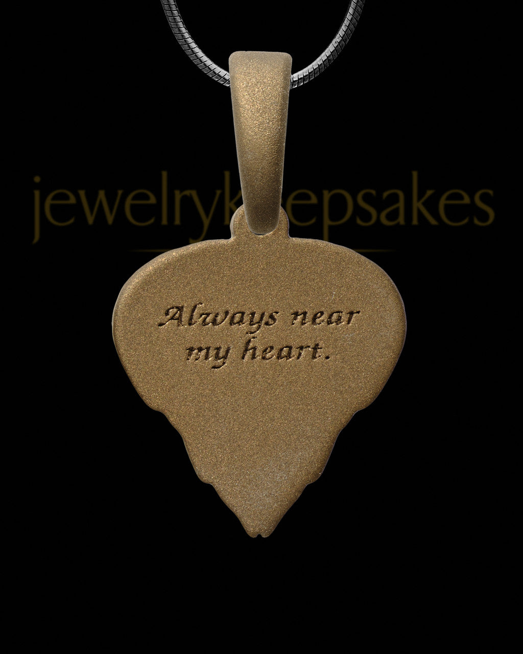 Dante Heart Bronze Finish Ash Jewelry