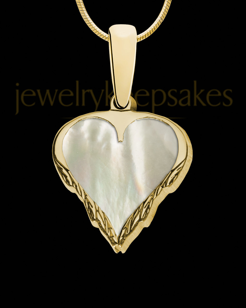 Solid 14K Gold Jamison Heart Ash Jewelry