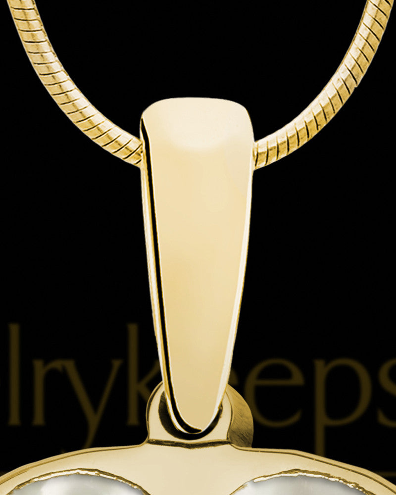 Solid 14K Gold Jamison Heart Ash Jewelry