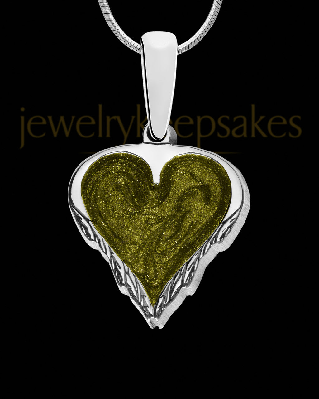 Etta Heart Silver Ash Jewelry