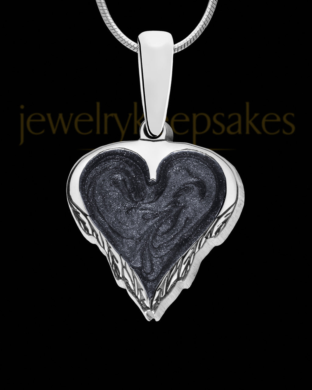 Timber Crest Heart Silver Ash Jewelry