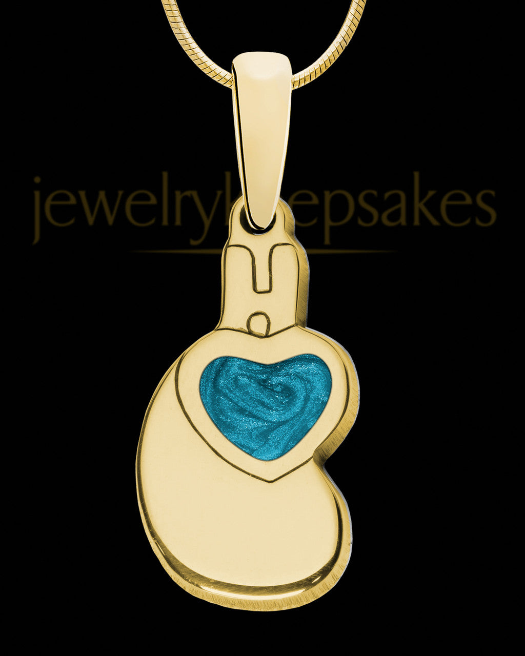 Forever United Gold Plated with Teal Ash Jewelry