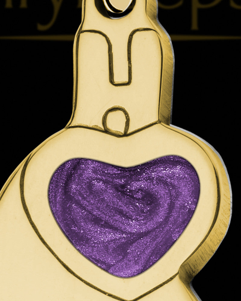 Solid 14K Gold Forever United with Sangria Ash Jewelry