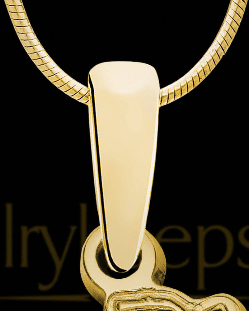 Solid 14K Gold Eternal Highway with Linen Ash Jewelry