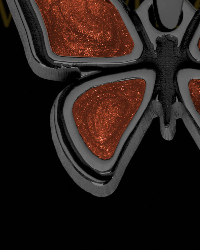 Odessa Butterfly Black Finish Ash Jewelry