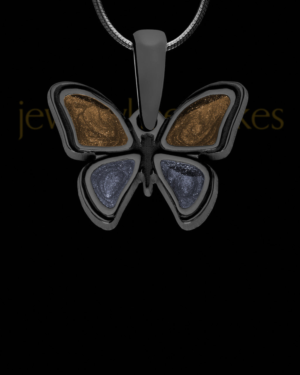 Riverview Butterfly Black Finish Ash Jewelry