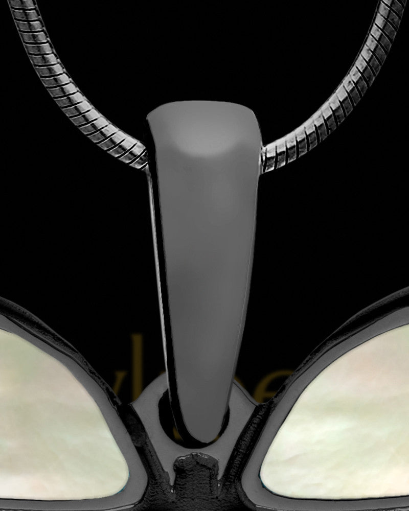 Rising Moon Butterfly Black Finish Ash Jewelry