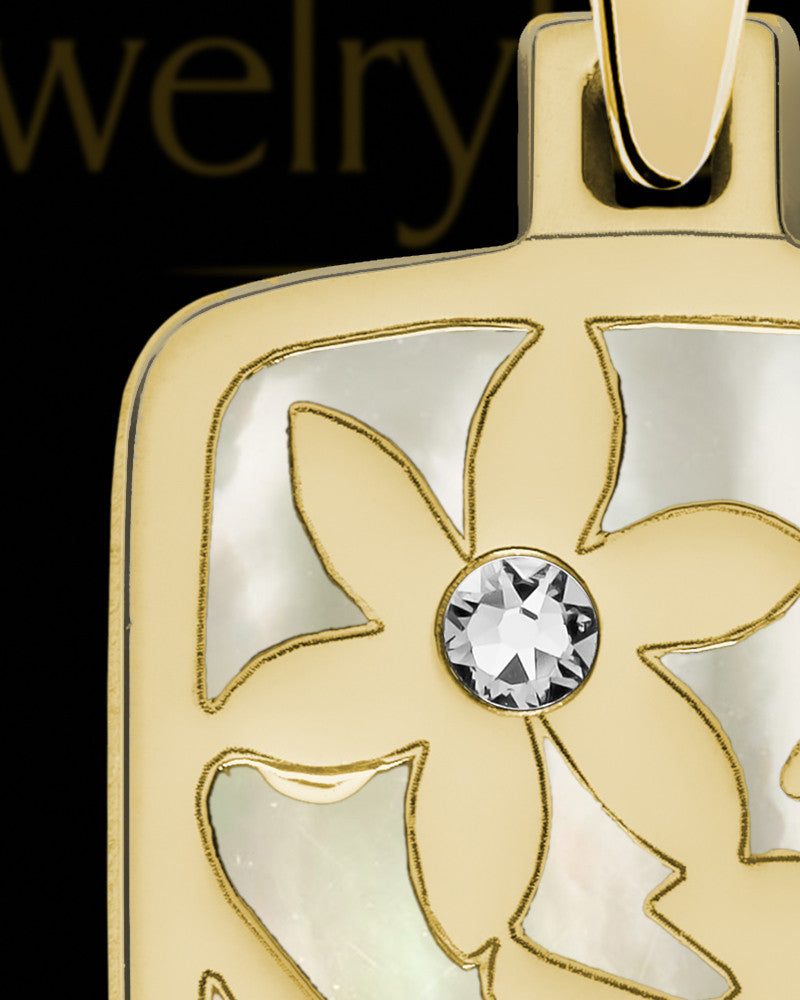 Manchester Rectangle Gold Plated Ash Jewelry
