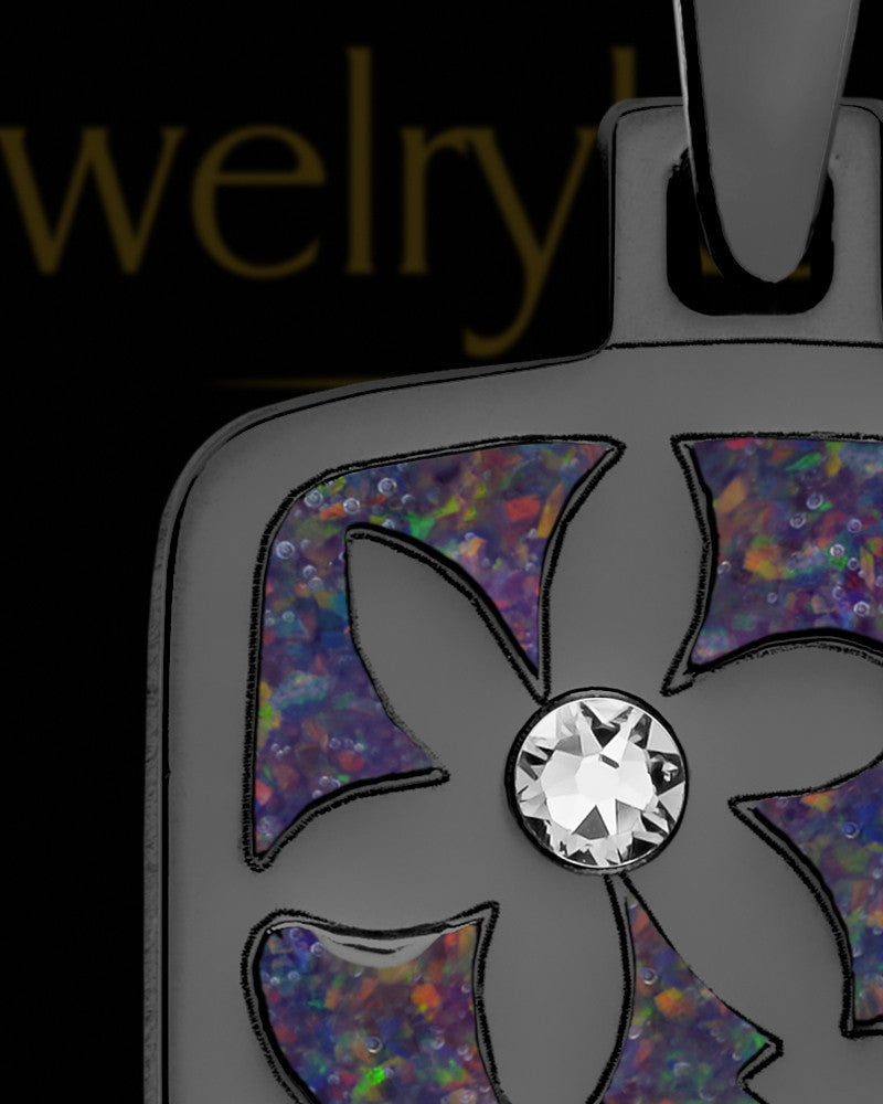 Tulane Rectangle Black Finish Ash Jewelry