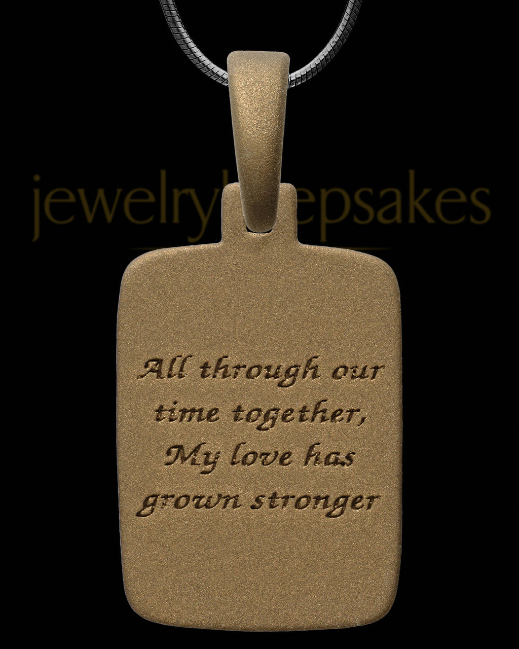 Shore View Rectangle Bronze Finish Ash Jewelry