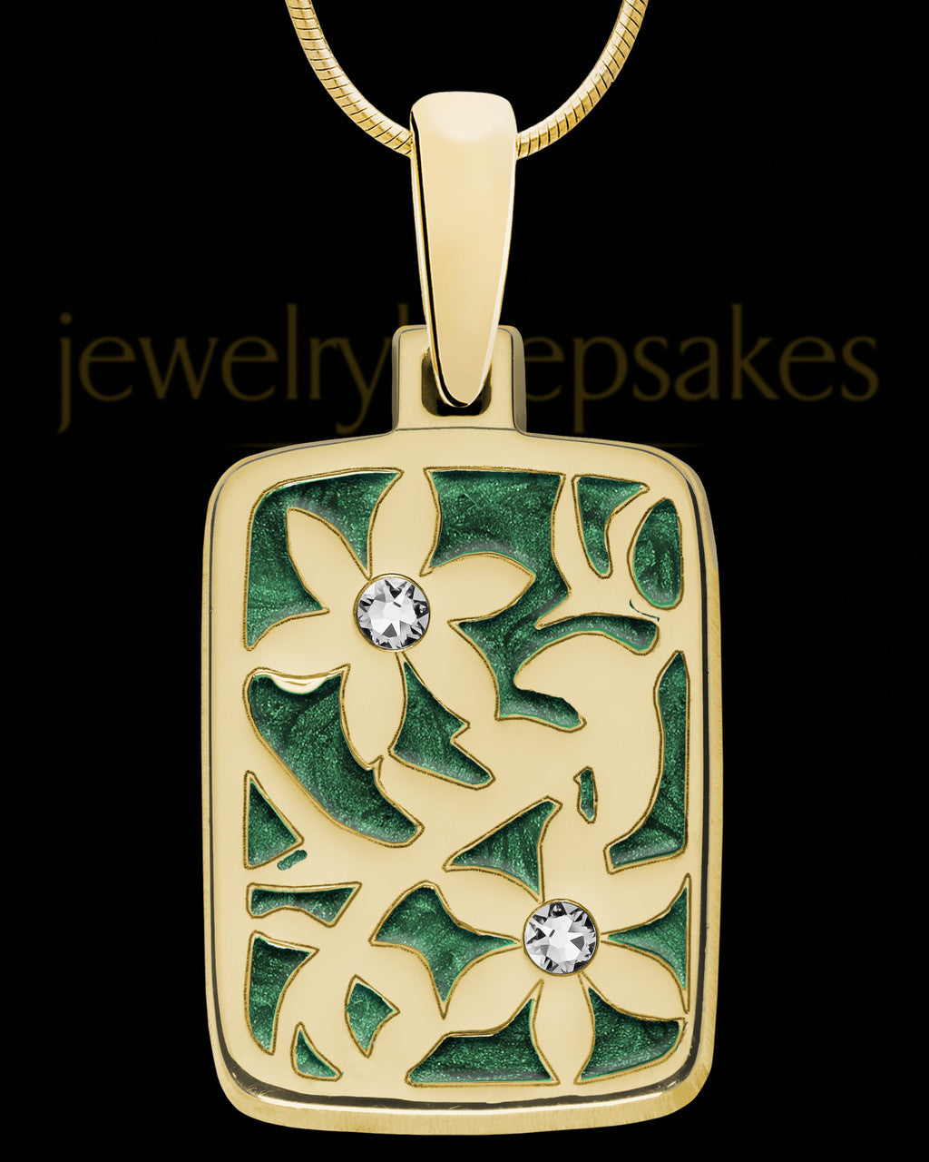 Downy Rectangle Gold Plated Ash Jewelry