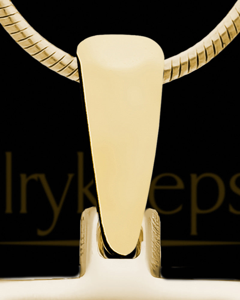 14K Gold Photo Square Pendant