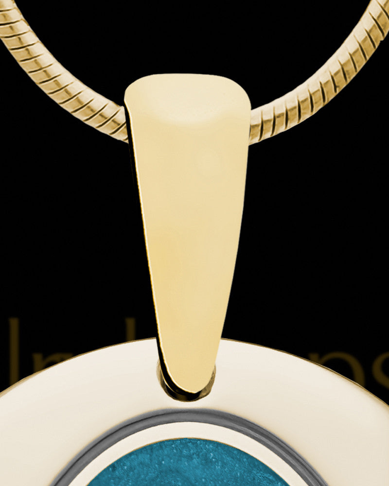 14K Gold Photo Dog Tag with Bluebell Ash Jewelry