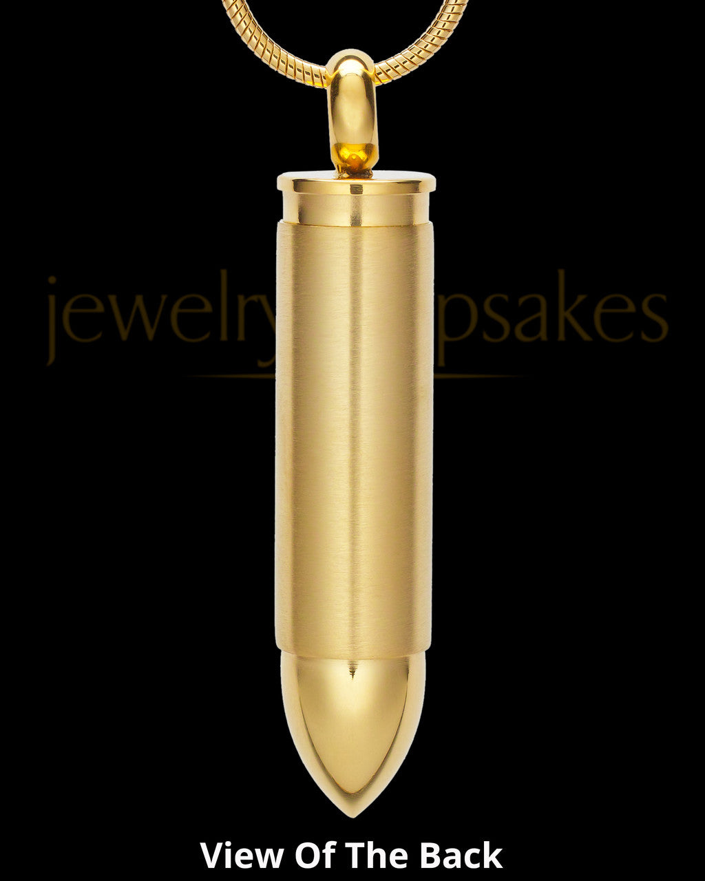 Gold Bulleted Stainless Cremation Pendant