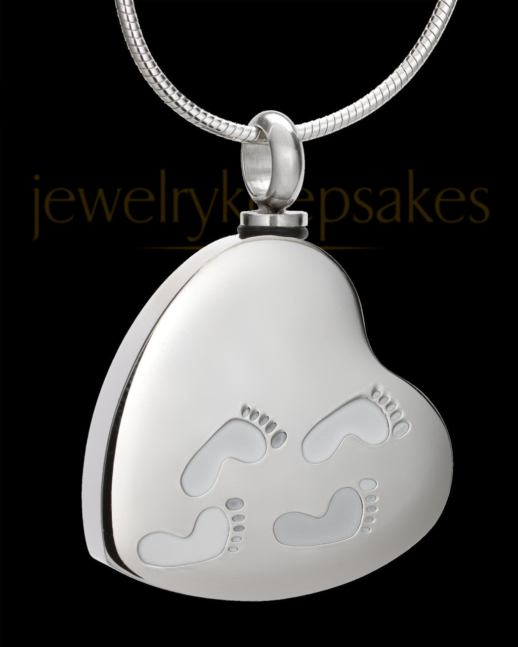 Silver My Journey Heart Memorial Jewelry
