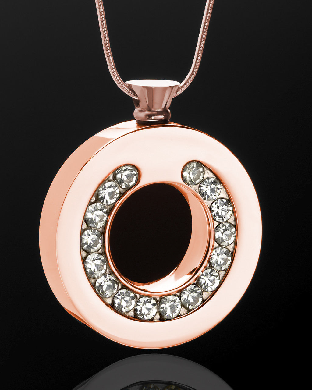 Funeral Jewelry Stainless Rose Gold Plated Affection Ring