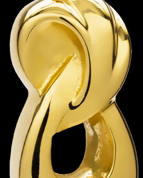 Cremation Ash Necklace Gold Plated Infinity Companion Pendant - 2 Person
