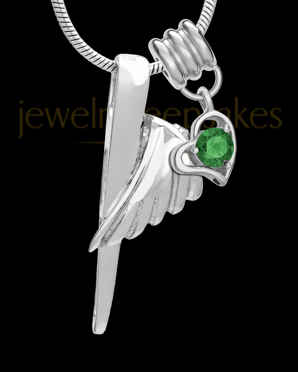 Sterling Silver Grace Cremation Urn Pendant - May