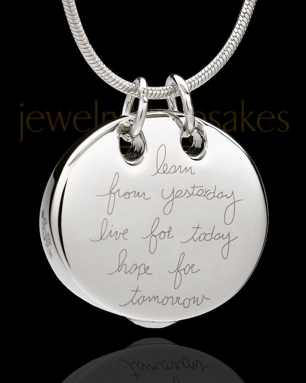 Sterling Silver Ambition Cremation Urn Pendant
