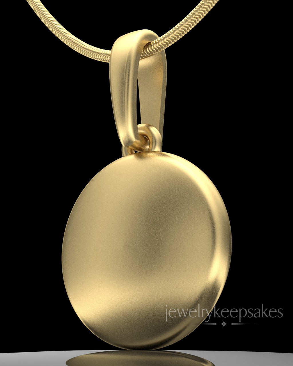 Gold Plated Luna Permanently Sealed Waterproof Keepsake Jewelry