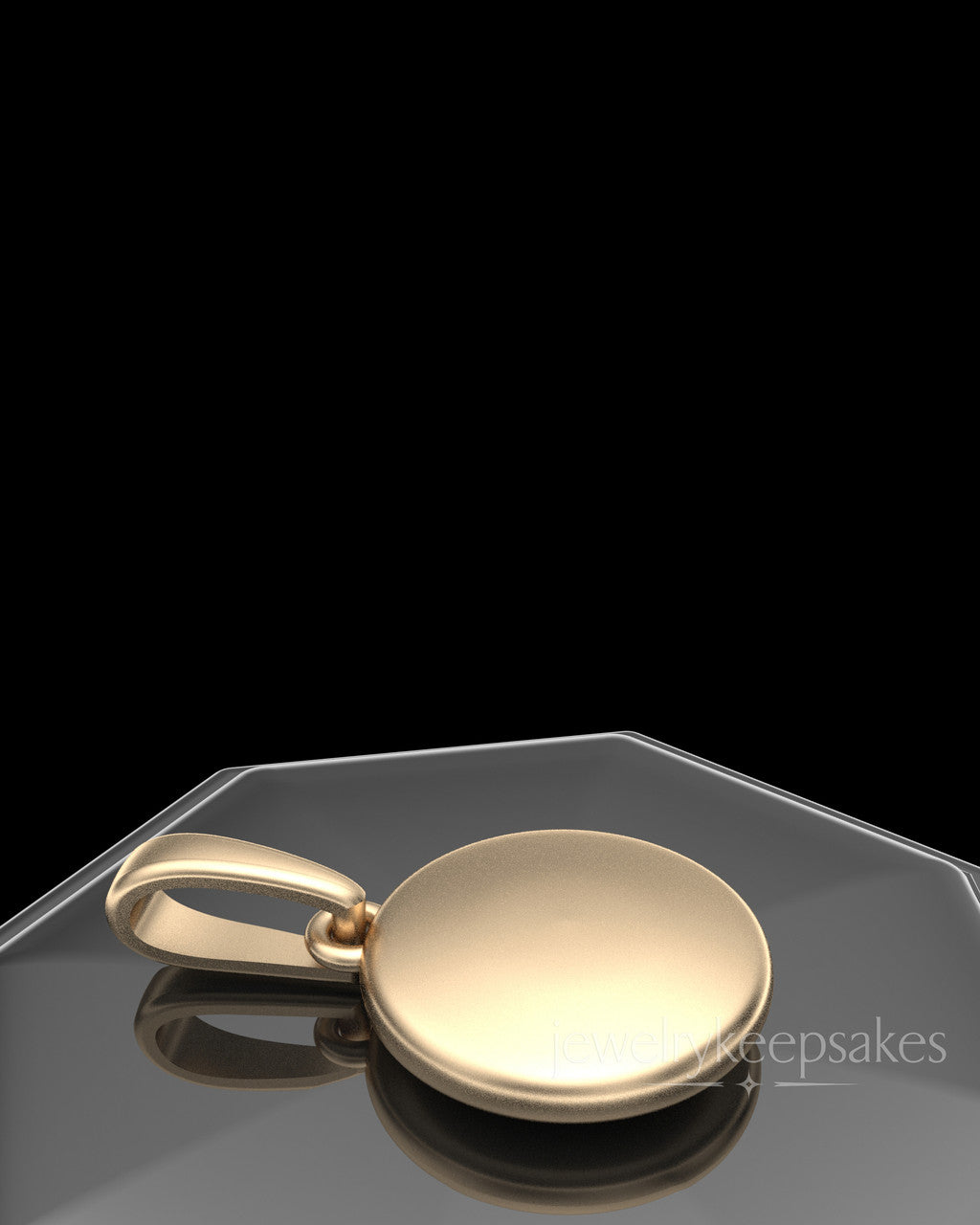 Solid 14K Gold Luna Permanently Sealed Waterproof Keepsake Jewelry