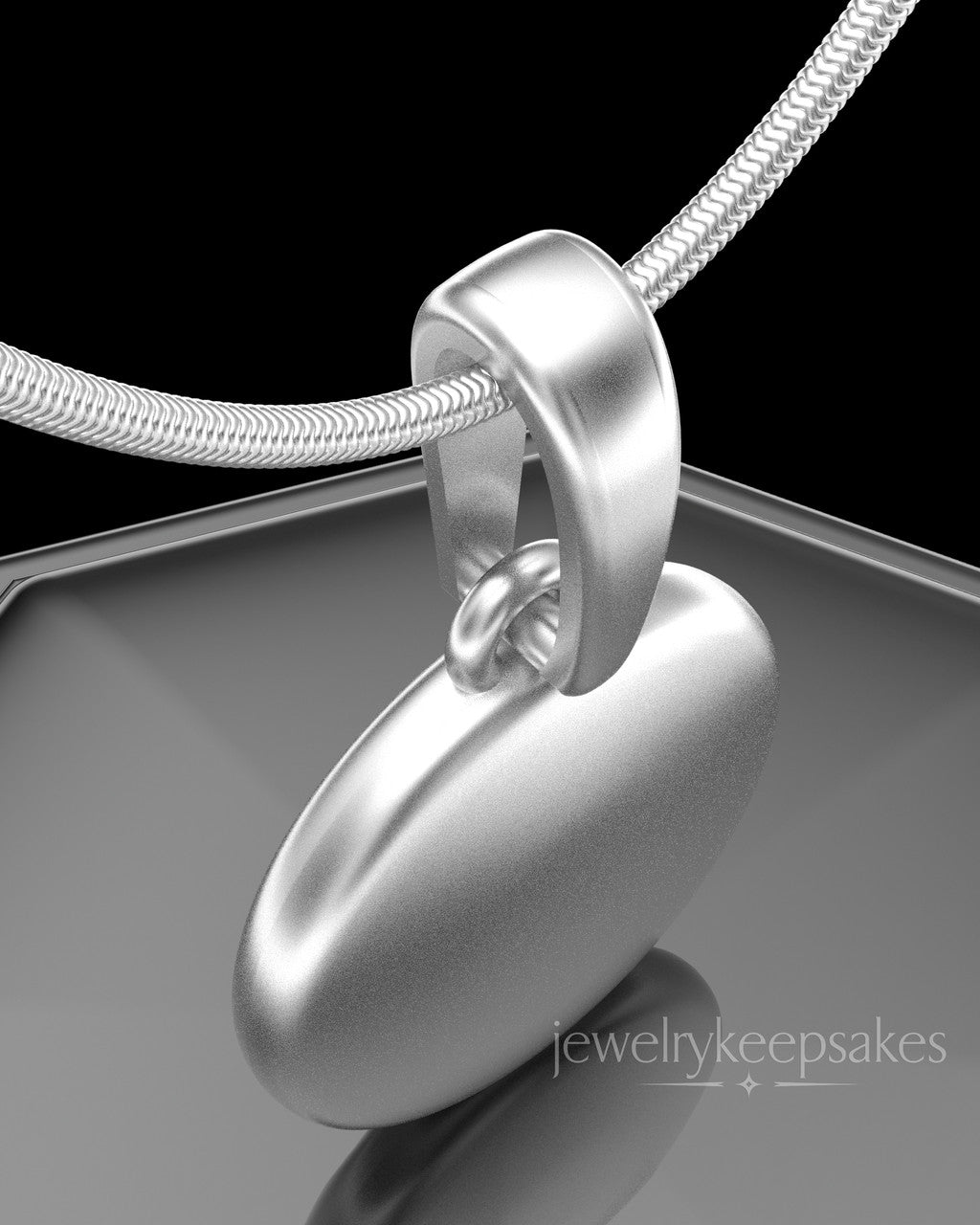 Sterling Silver Luna Permanently Sealed Waterproof Keepsake Jewelry