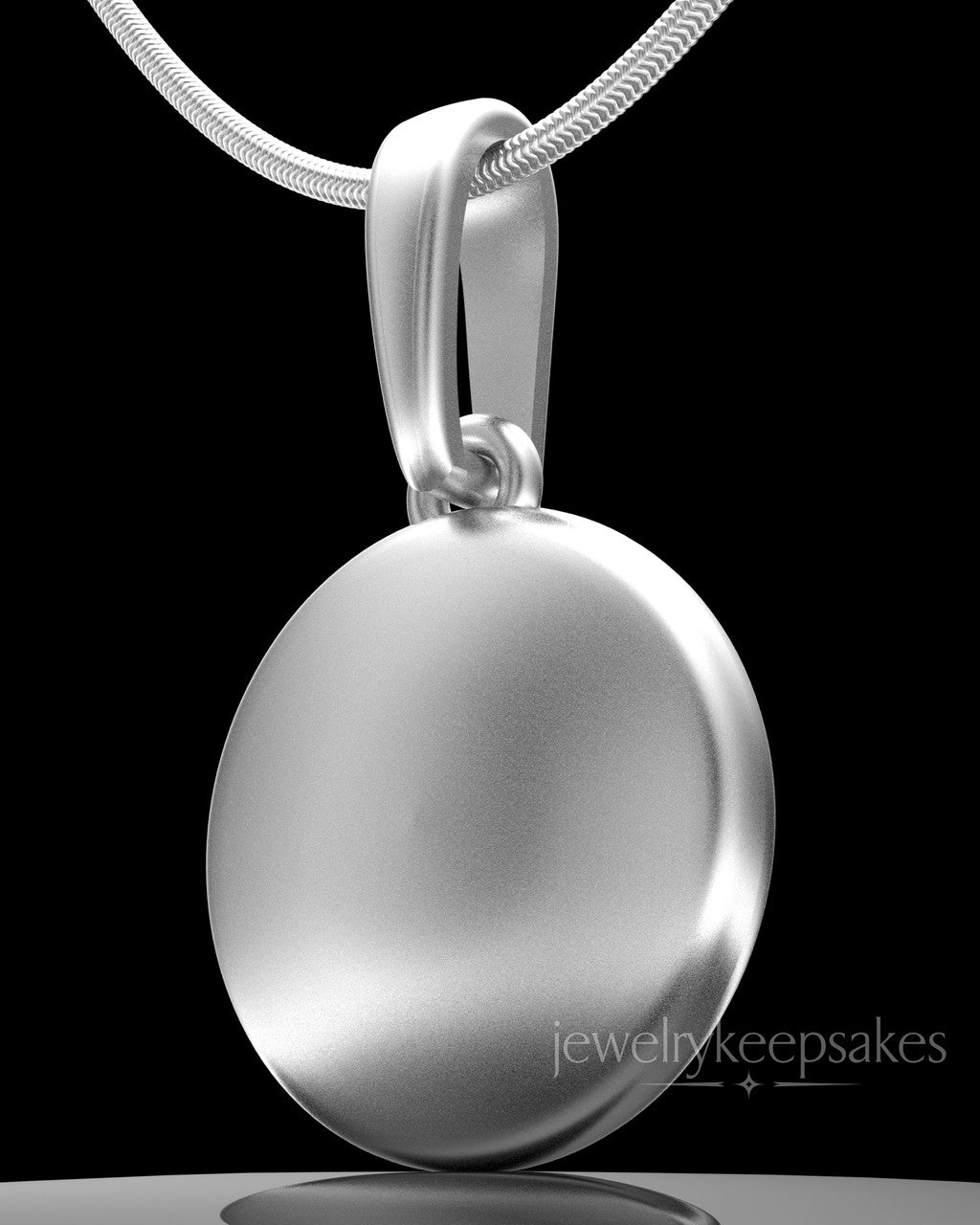 Sterling Silver Luna Permanently Sealed Waterproof Keepsake Jewelry