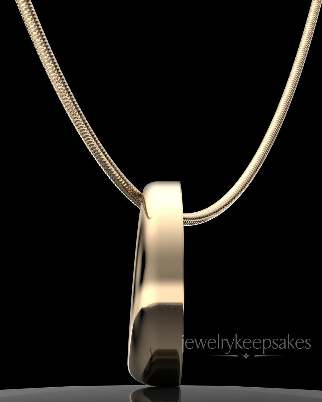 Solid 14k Gold Mountains of Memories Permanently Sealed Waterproof Jewelry