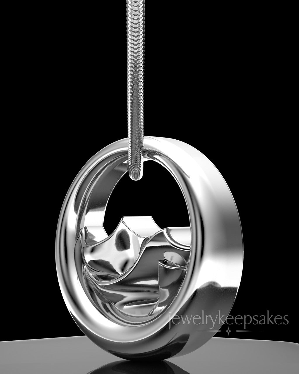 Sterling Silver Mountains of Memories Permanently Sealed Waterproof Jewelry