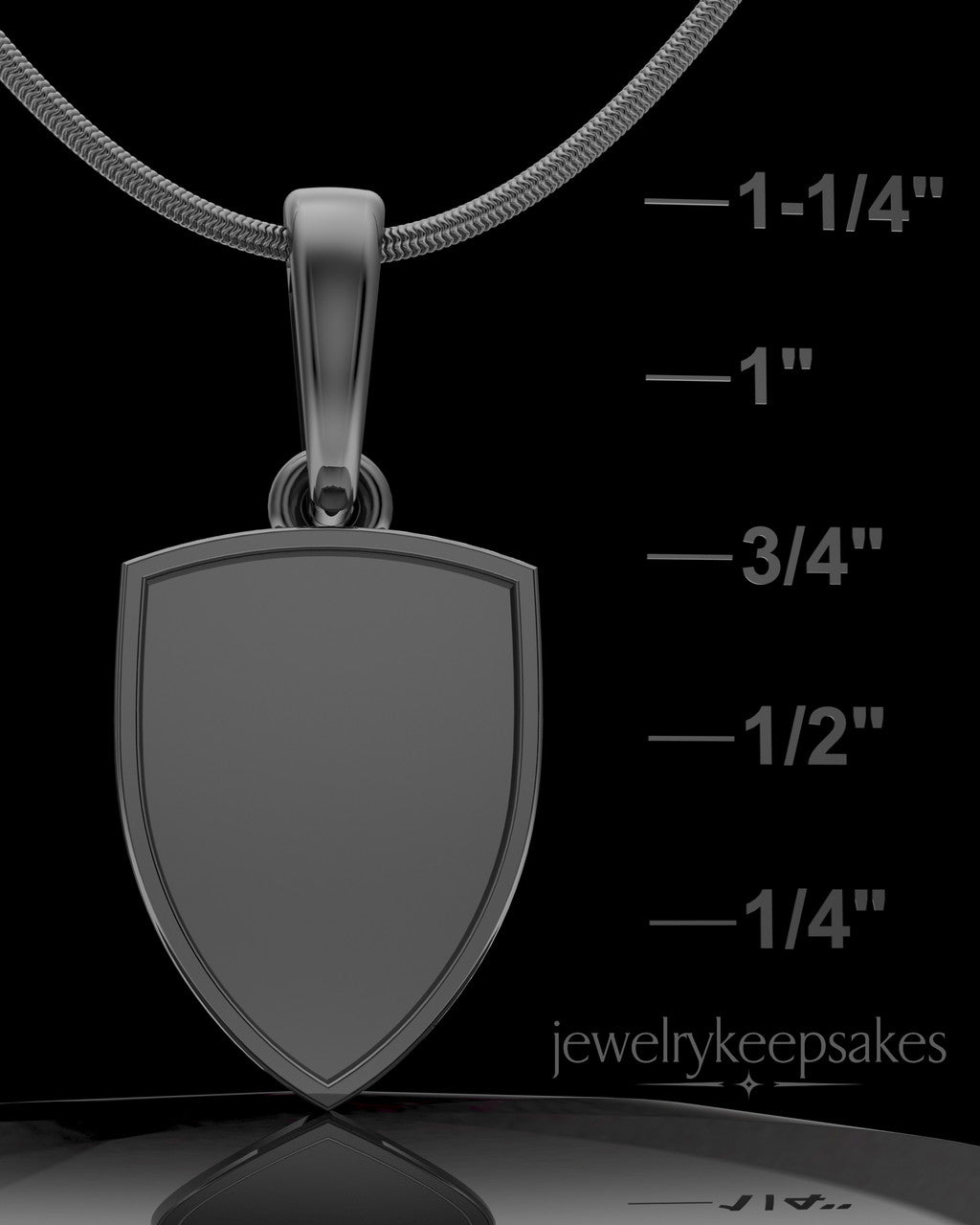 Black Plated Remember Me Amulet Permanently Sealed Waterproof Keepsake Jewelry