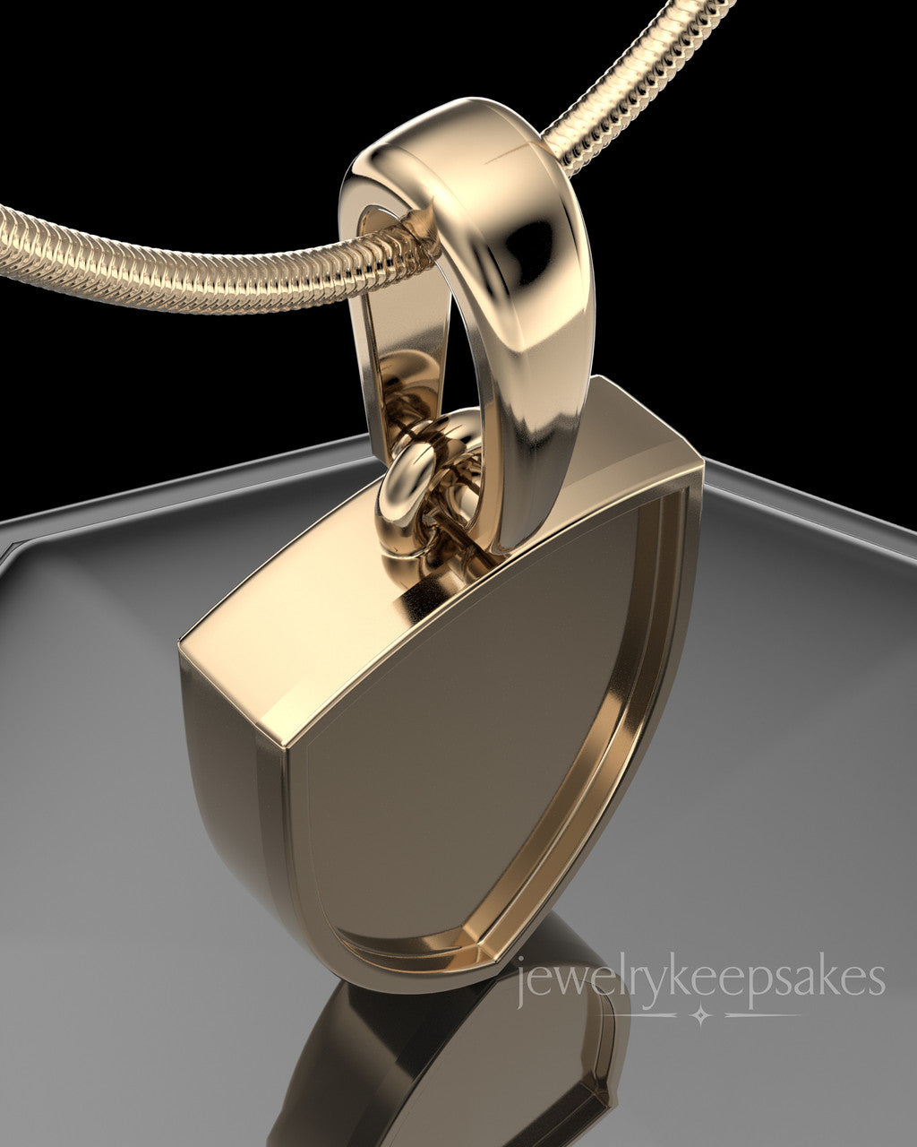 Solid 14k Gold Remember Me Amulet Permanently Sealed Waterproof Keepsake Jewelry