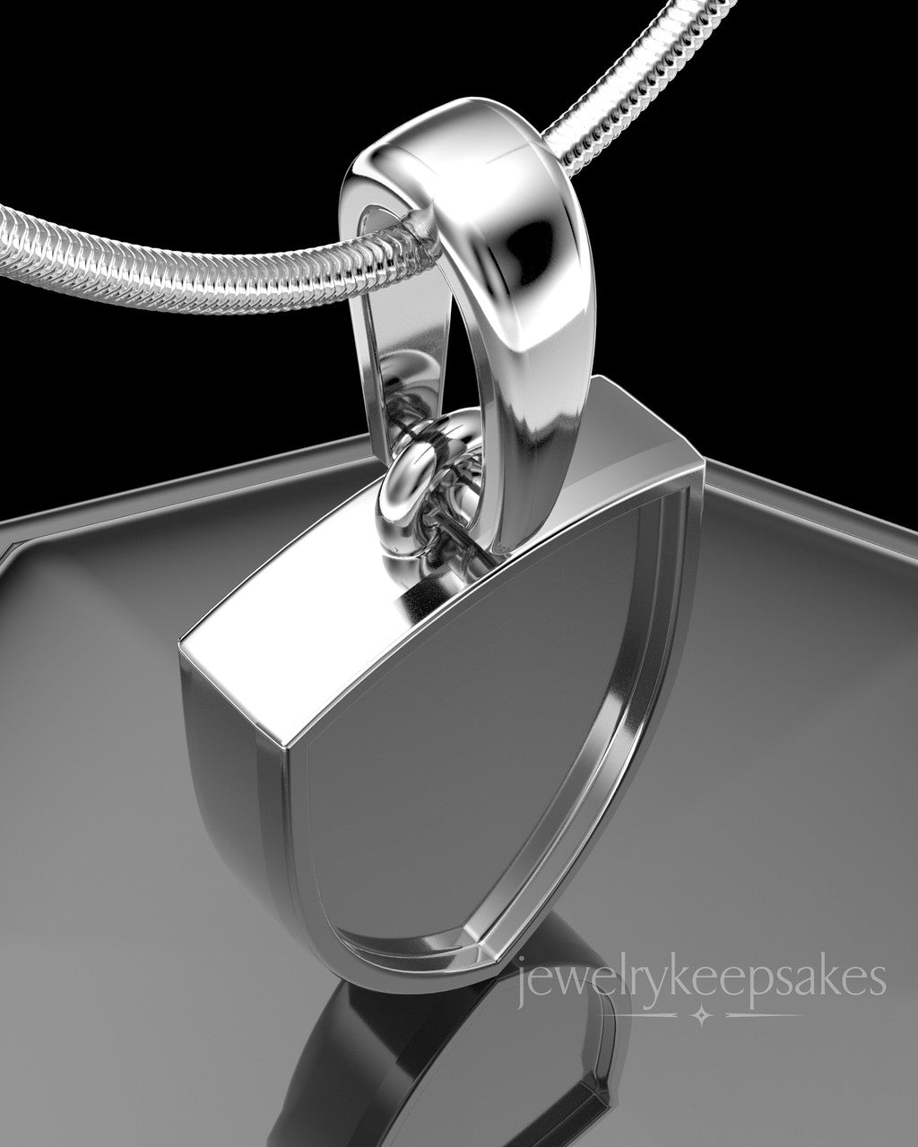 Sterling Silver Remember Me Amulet Permanently Sealed Waterproof Keepsake Jewelry