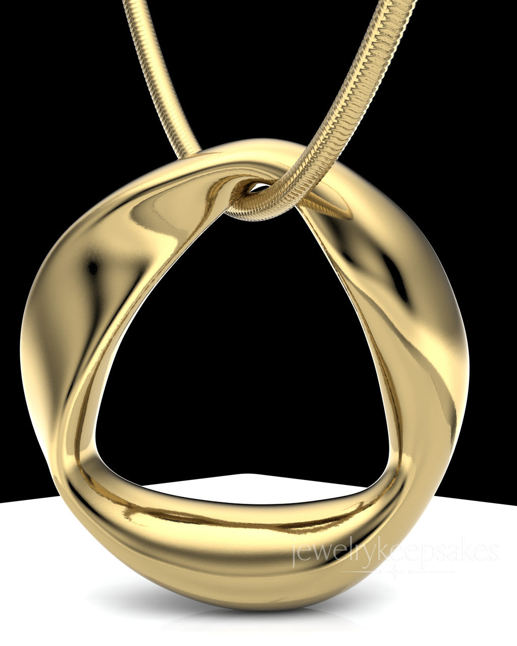 Gold Plated Gentle Twist Permanently Sealed Waterproof Keepsake Jewelry