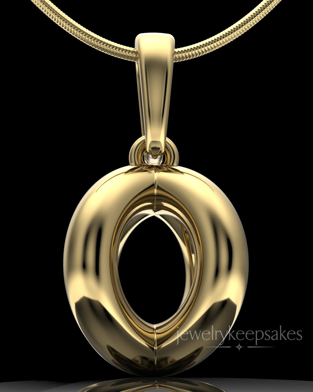 Gold Plated Harmony Sphere Permanently Sealed Waterproof Keepsake Jewelry