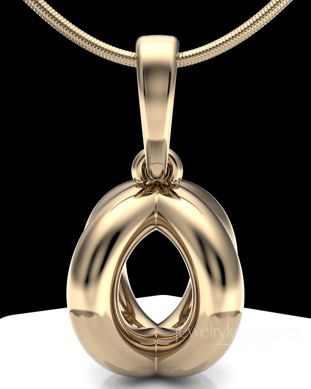 Solid 14k Gold Harmony Sphere Permanently Sealed Waterproof Keepsake Jewelry