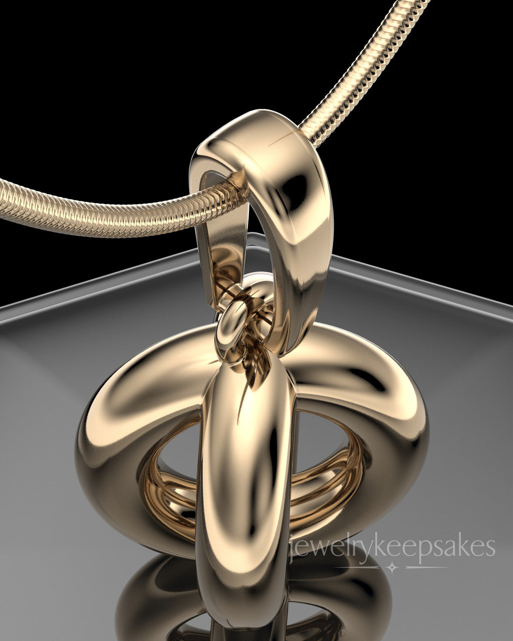Solid 14k Gold Harmony Sphere Permanently Sealed Waterproof Keepsake Jewelry