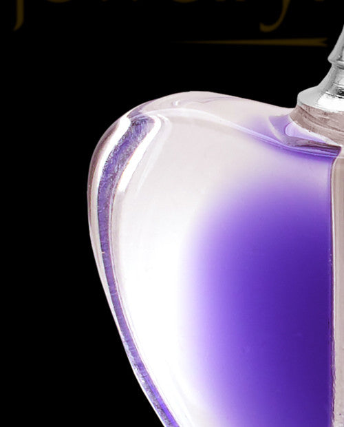 Violet Beating Heart Glass Memorial Jewelry