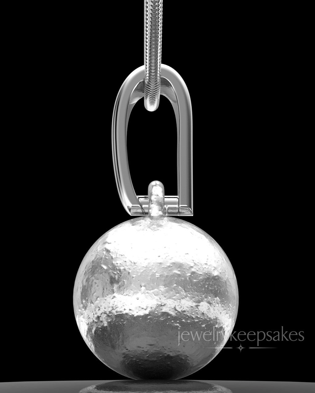 Sterling Silver Spherical Permanently Sealed Waterproof Keepsake Jewelry