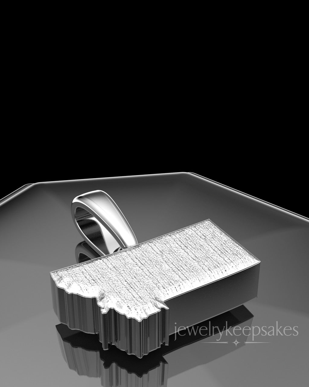 Sterling Silver Permanently Sealed State Waterproof Keepsake Jewelry