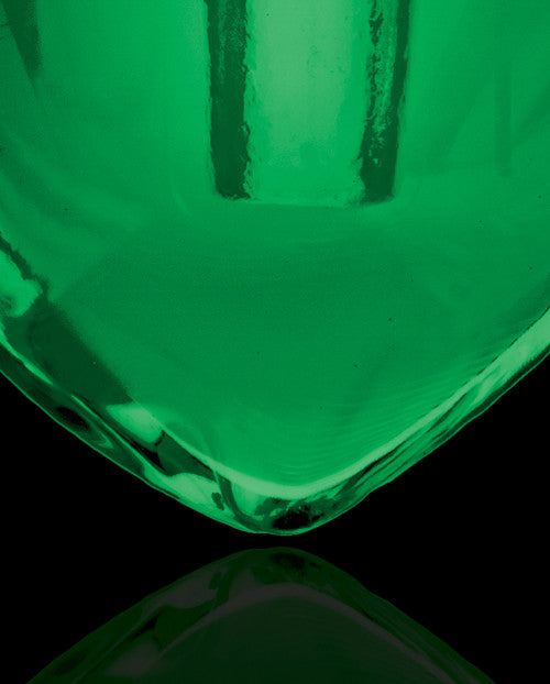 Green Glass Pristine Heart Cremation Jewelry