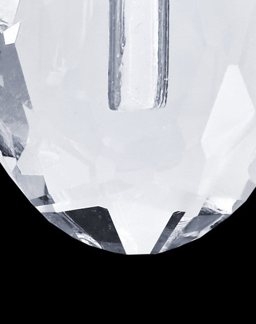 Clear Etched Glass Sphere Cremation Jewelry