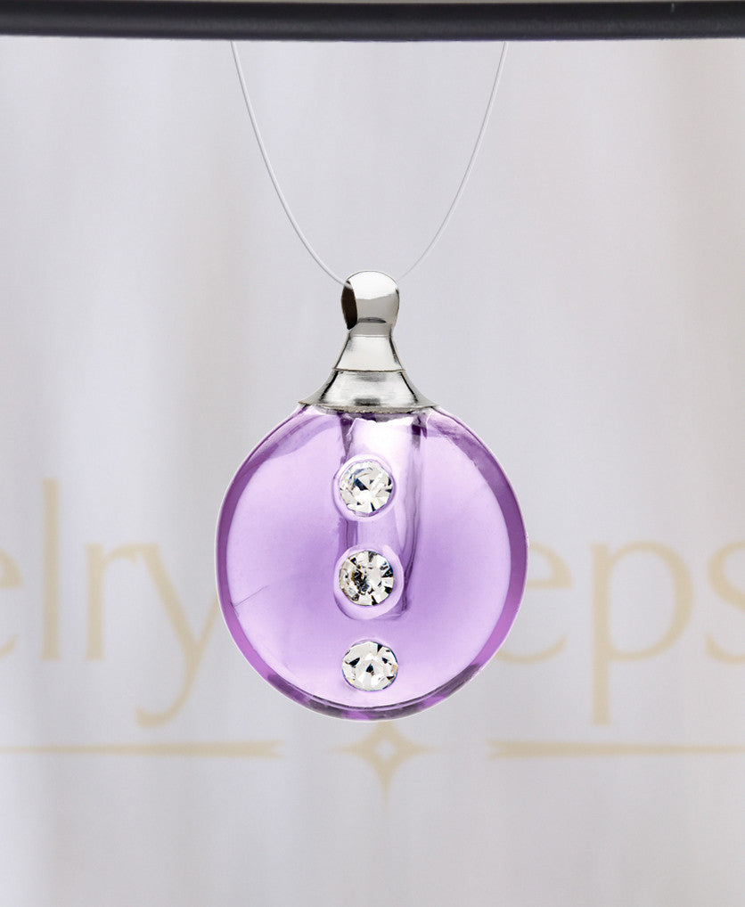 Violet Security Glass Reflection Pendant