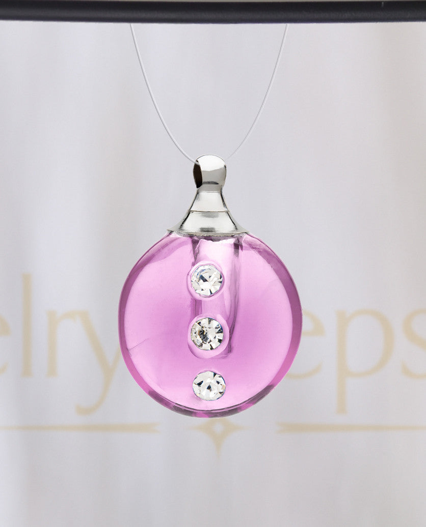 Pink Security Glass Reflection Pendant